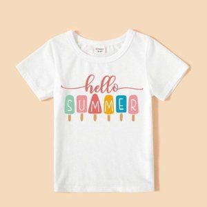 hello summer popsicle t-shirt 8-9m
